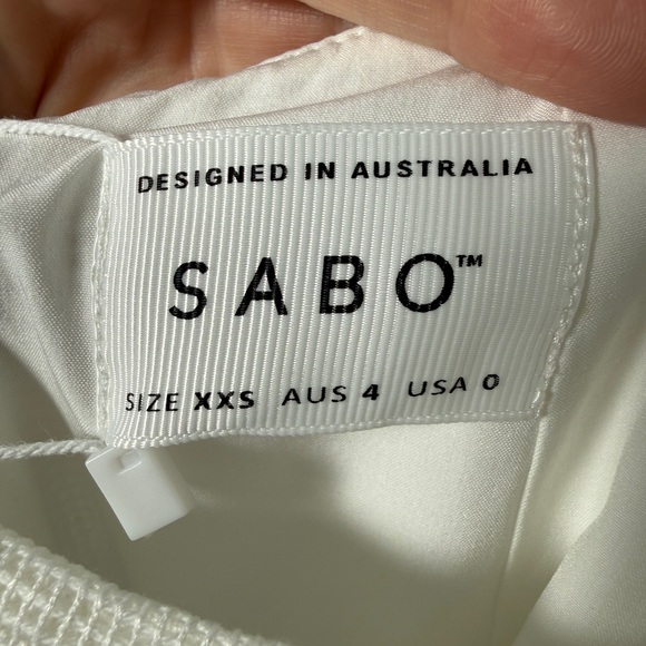 Sabo Skirt White Corset Cutout Mini Dress Festival Outfit | NWT Size XXS - Picture 12 of 12